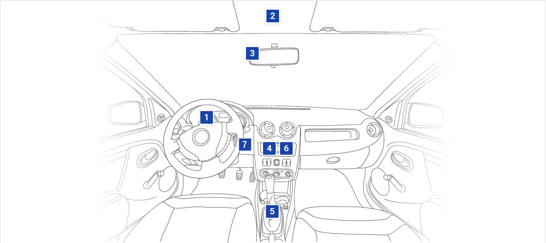 車載関連内装部品